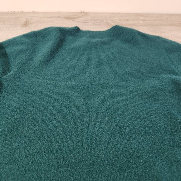 J. Crew Factory Extra Soft Green Crew Neck Wool Blend Sweater Women's Size S - Picture 8 of 14